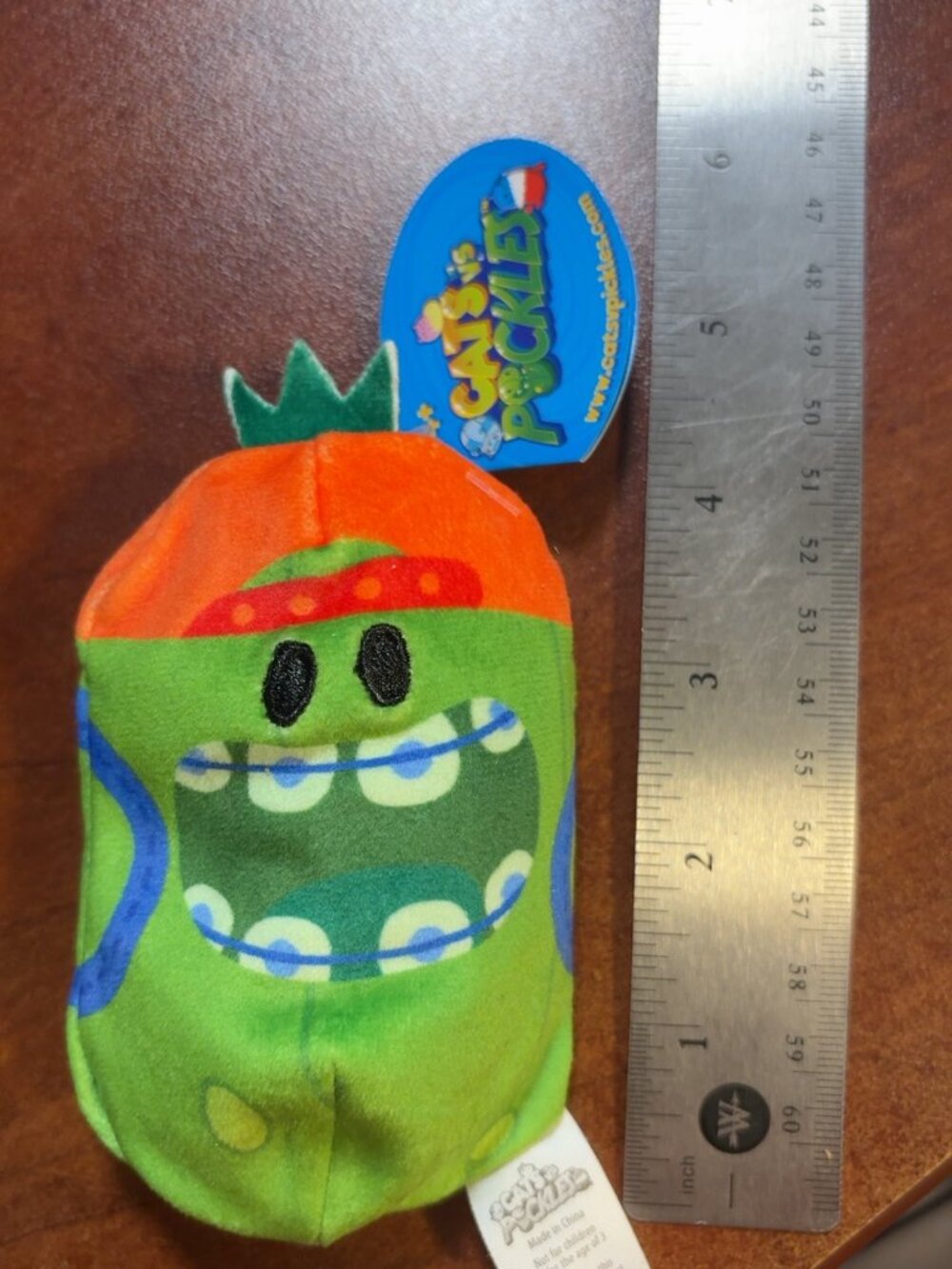 Cats vs Pickles Chomper #257 Green Monster Cat Plush 5” With Tags